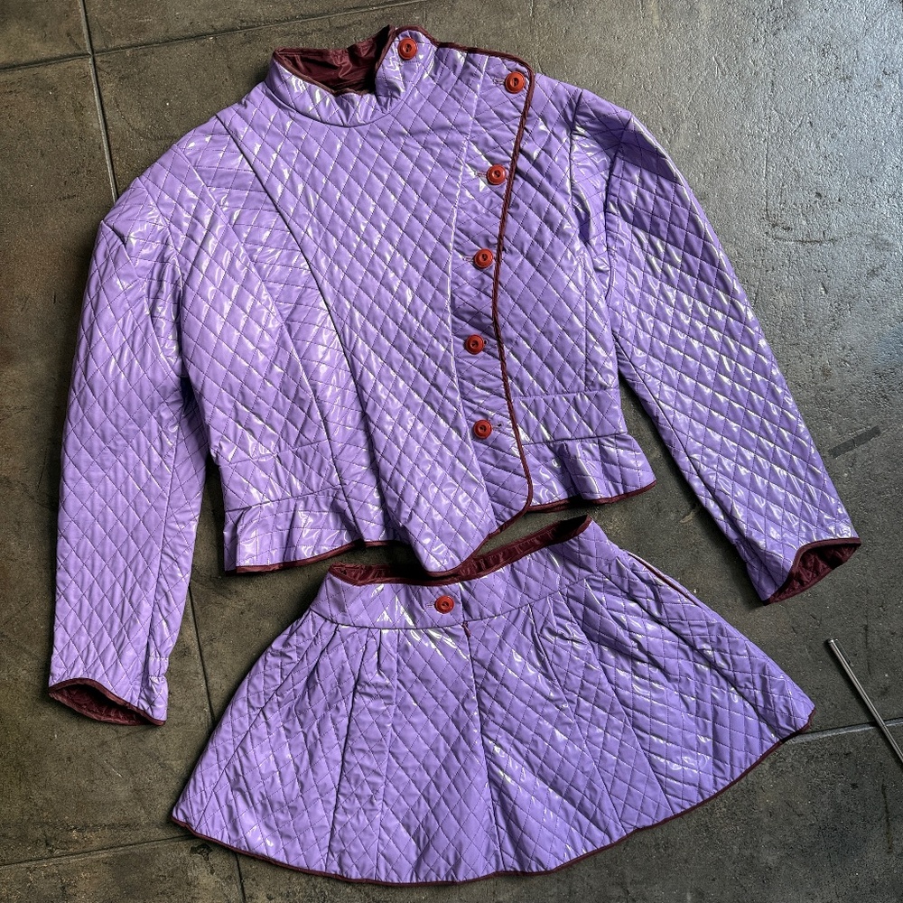 Vivienne Westwood 2017 2k$+ Andreas Kronthaler Padded Purple Skirt